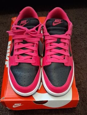 Pink And Black Nike Dunks.